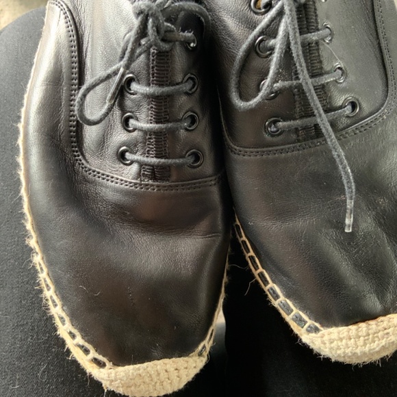 🖤SAINT LAURENT NAPPA, PLATFORM ESPADRILLES - Picture 4 of 7